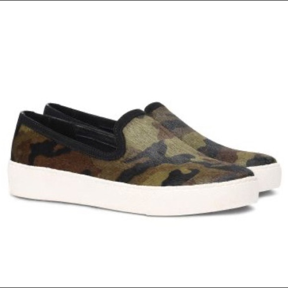 Becker Camouflage Cowhide / Hair on hide / Fur Platform Shoe